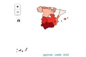 Visor web interactivo de un mapa QGIS